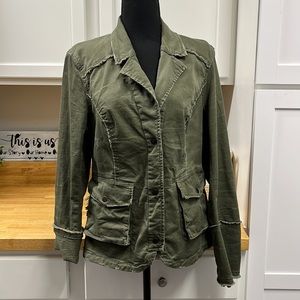 Free People Distressed Utility Jacket